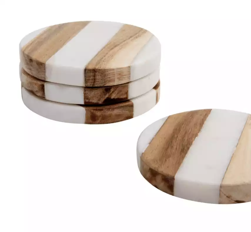 Wade Logan Latosia 4 Piece Coaster Set